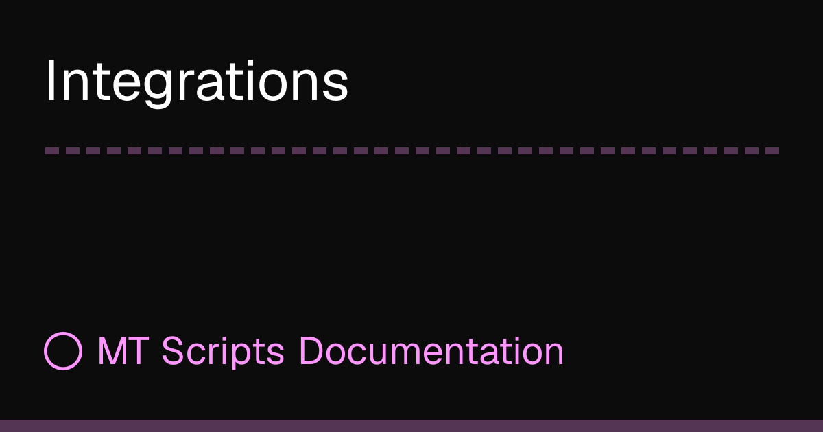 Integrations